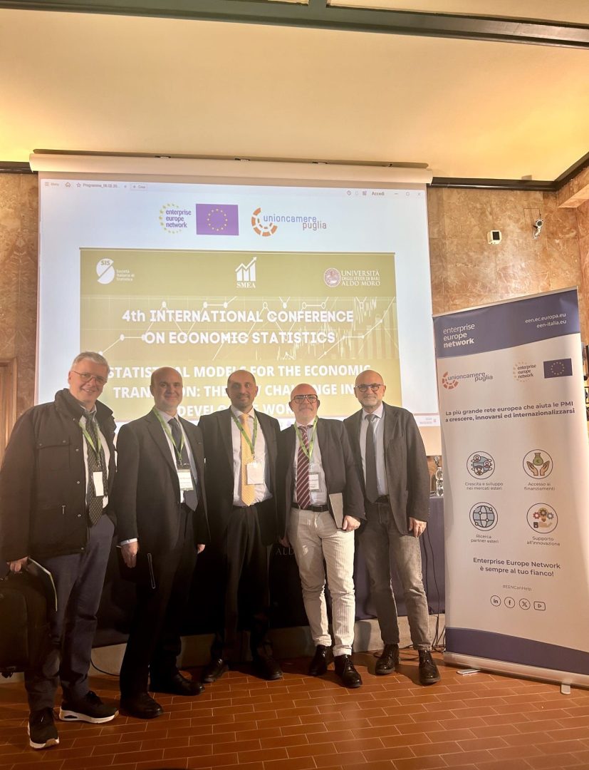 Statistiche, innovazione e competitività: il contributo di Unioncamere Puglia/EEN alla 4ª Conferenza internazionale di Statistica economica